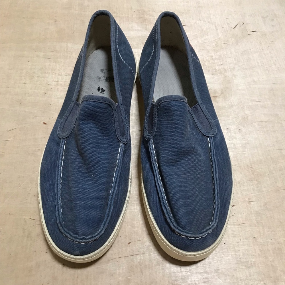 Timberland 1973 Men’s Blue Canvas Slip-On Loafers Size 10.5